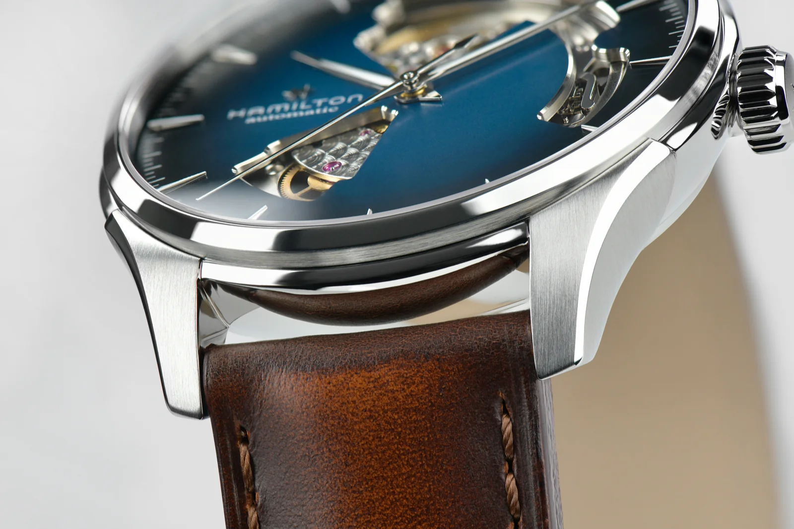 Hamilton Jazzmaster Open Heart Auto 40mm Blue - Image 4