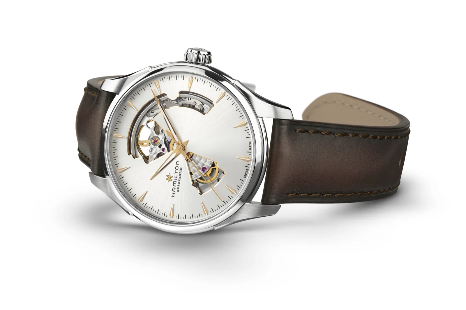 Hamilton Jazzmaster Open Heart Auto 40mm Silver - Image 3
