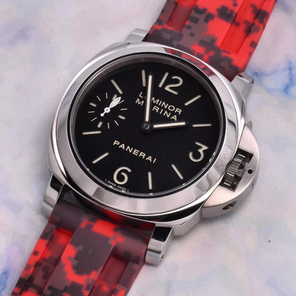 Tempomat- 24mm Red Digi Camo Rubber Strap - Image 2