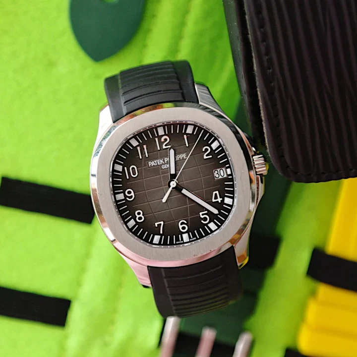 Tempomat -FKM Vulcanized Black Rubber Strap for Patek Aquanaut - Image 2