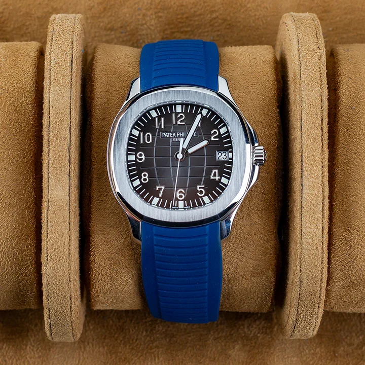 Tempomat -FKM Vulcanized Blue Rubber Strap for Patek Aquanaut - Image 3