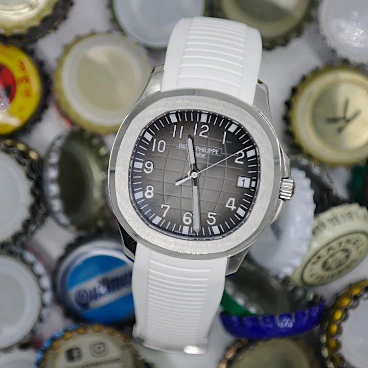 Tempomat -FKM Vulcanized White Rubber Strap for Patek Aquanaut - Image 3