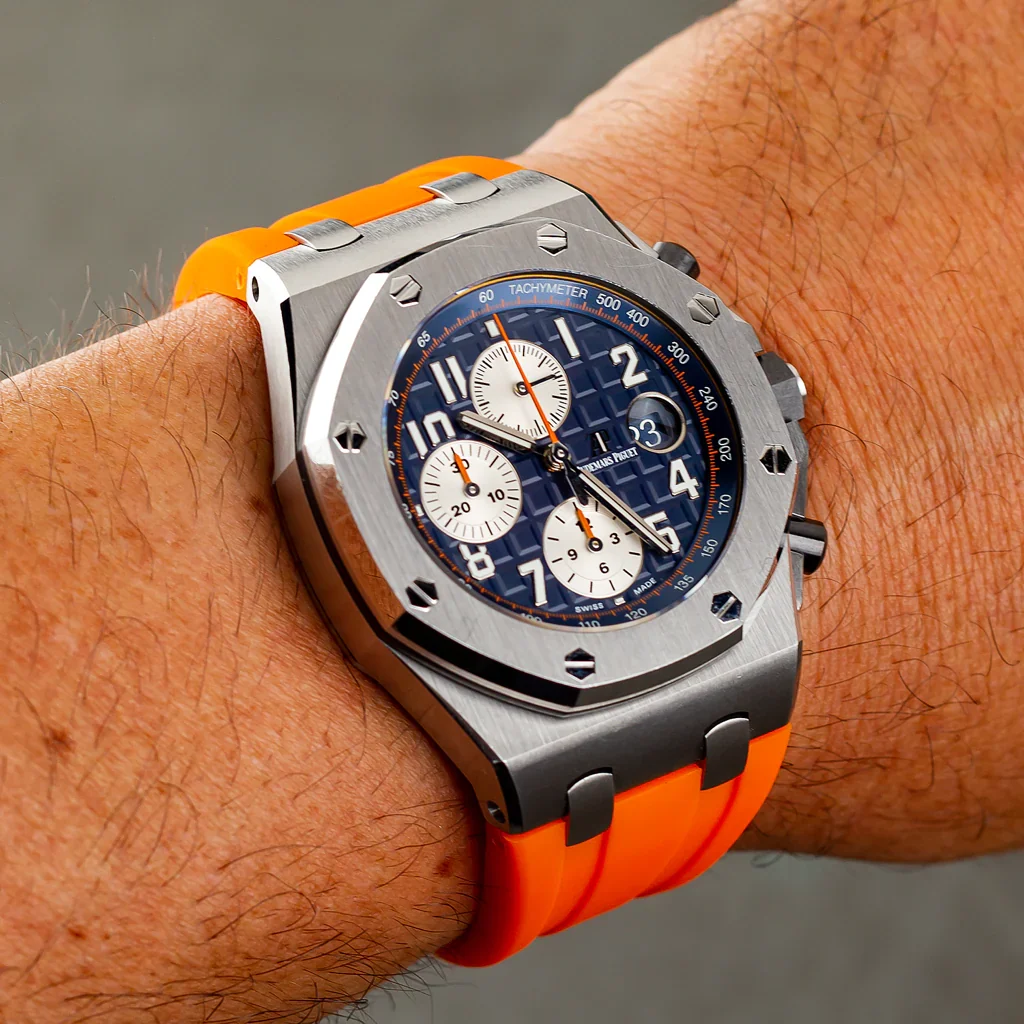 Tempomat Orange Rubber Strap for AP 42mm - Image 2