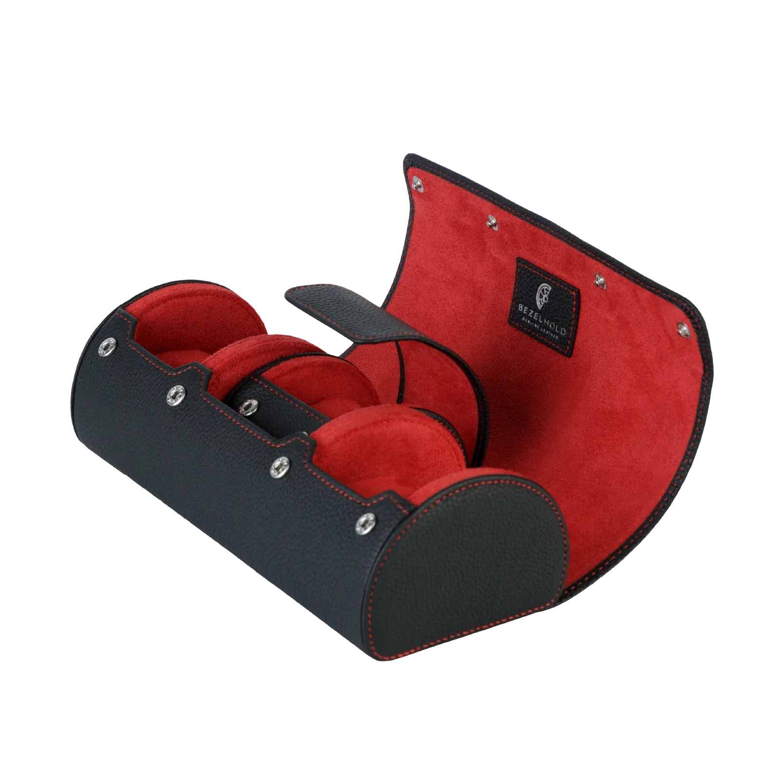 BezelHold Watch Roll - The Capsule – Midnight/ Crimson - Image 10