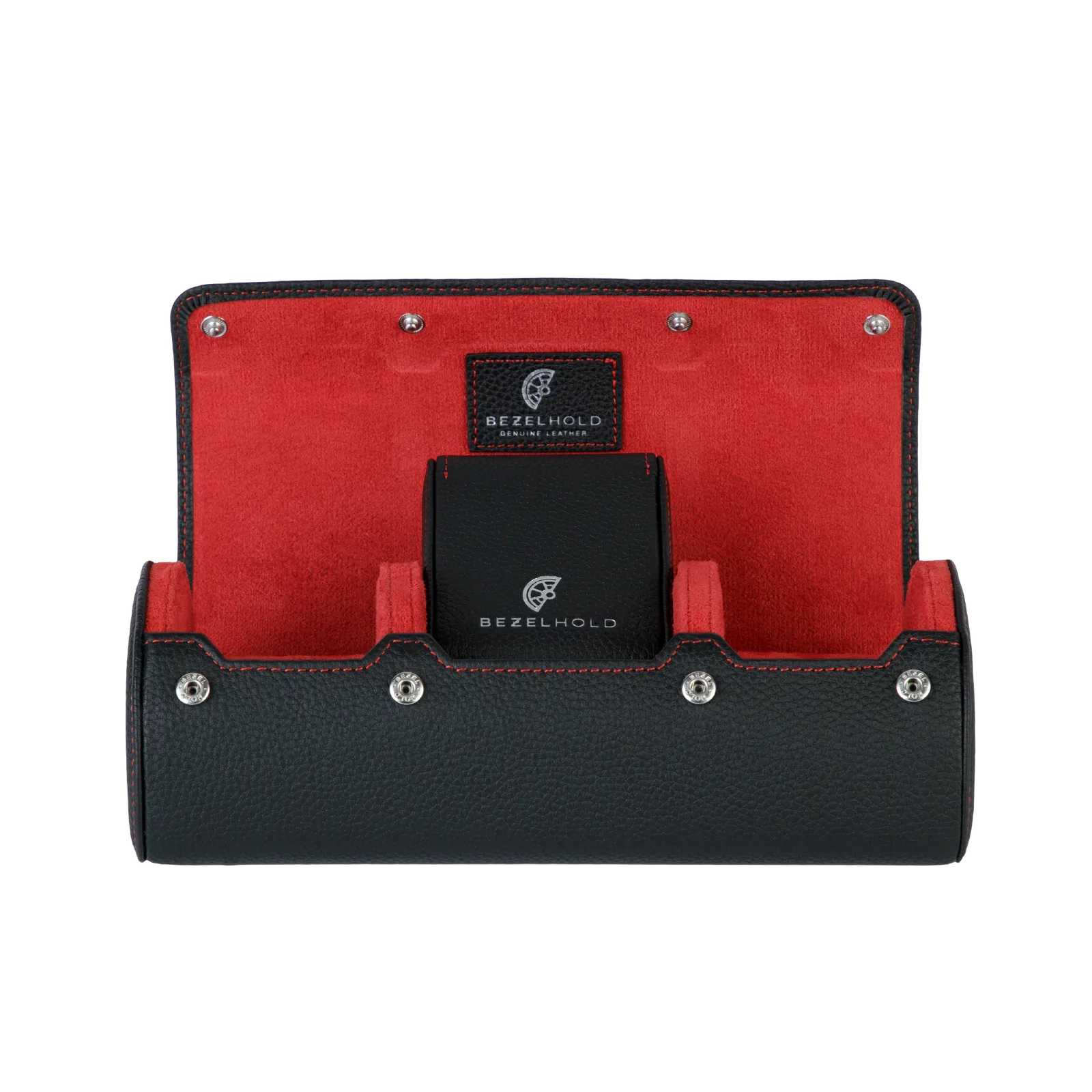 BezelHold Watch Roll - The Capsule – Midnight/ Crimson - Image 11
