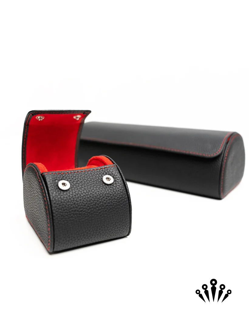 BezelHold Watch Roll - The Capsule – Midnight/ Crimson - Image 5
