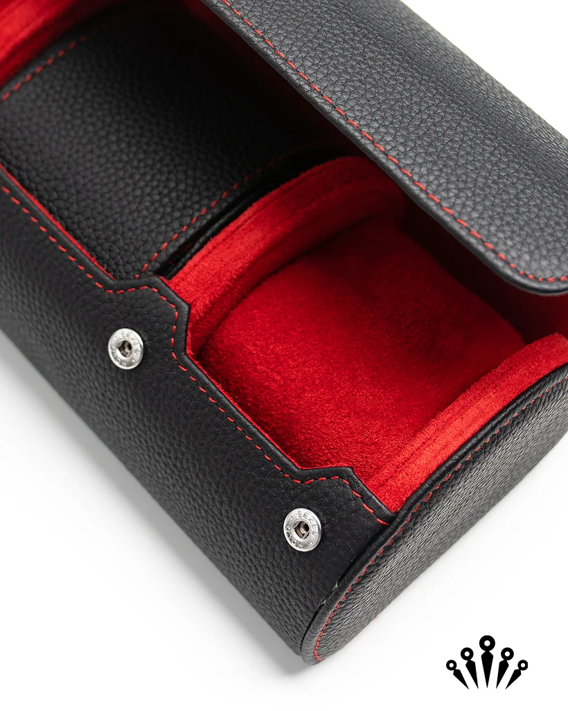 BezelHold Watch Roll - The Capsule – Midnight/ Crimson - Image 6