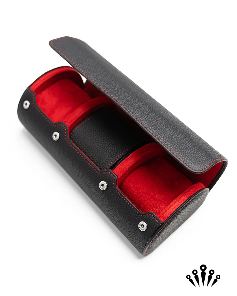 BezelHold Watch Roll - The Capsule – Midnight/ Crimson - Image 7